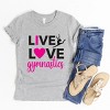 The Juniper Shop Live Love Gymnastics Youth Short Sleeve Tee - 3 of 4
