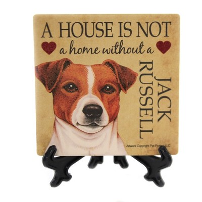 Sjt Enterprises Animal Jack Russell - House - 1 Stone Coaster With ...