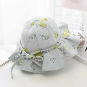 MyKids-USA Baby Girl Floral Print Adjustable Design Sunshade Bucket Hats - 1 of 4