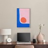 Art Remedy A Loner sun Modern Color Block Abstract Wall Art Framed - 2 of 4