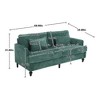 TiramisuBest Mid Century Modern chenille Fabric Loveseat sofa, Modular Sectional Sofa with Storage, Sideboard Buffet Style Design for Living - 4 of 4