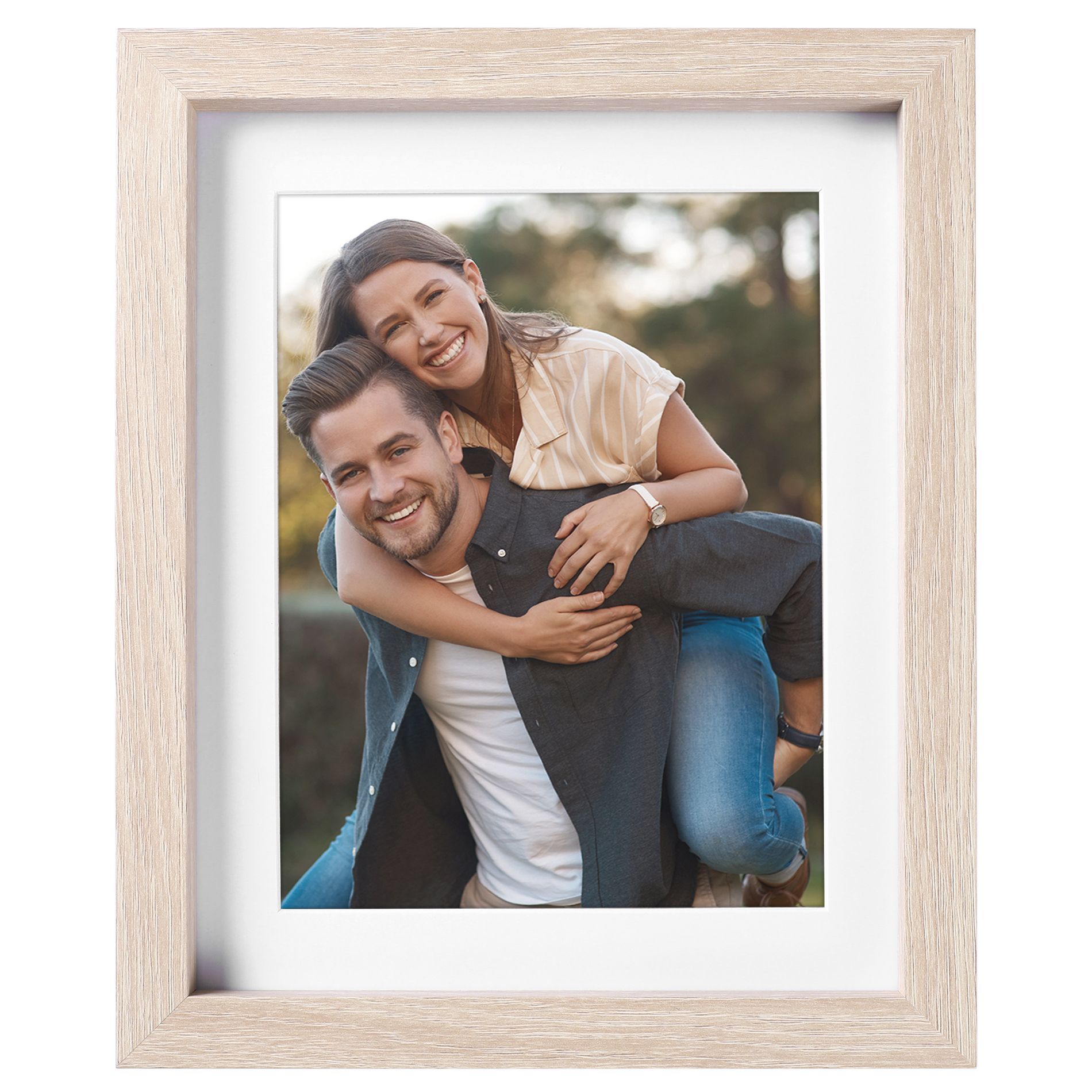 REGALWOVEN Rustic Texture Distressed Farmhouse Photo Frames Picture Frame Brown 6x8