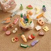 ROBOTIME Play Food And Toy Kitchens Pretend Play Toy, Kitchen Food Playset with Shopping Bag for Girls Boys, Multicolored, 10.23"*5"*6.69" - 2 of 4