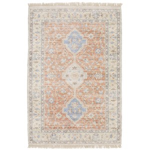 Oriental Weavers Malabar 45305 Orange/ Blue Indoor Area Rug - 5' x 8' - 1 of 4