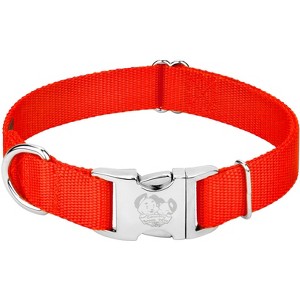 Country Brook Petz Premium Nylon Dog Collar with Metal Buckle for Small Medium Large Breeds - Vibrant 30+ Color Selection - 1 of 4
