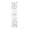 Wood Scroll Distressed Door Inspired Ornamental Wall Decor with Metal Wire Details Gray - Olivia & May - 4 of 4