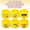 ArtCreativity Emoji Pencil Sharpeners (Pack of 24) - 3 of 4