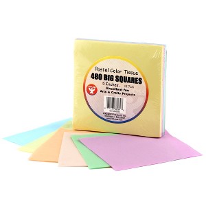 Hygloss® Tissue Squares, 5", Pastel Colors, Pack of 480 - 1 of 1