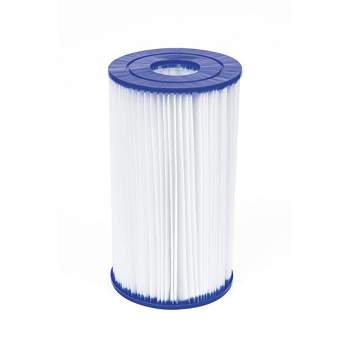 Bestway 58095E Type IV or Type B Replacement Cartridge for 2500 Gallon Per Hour Filter Pumps to Keep Pool Water Clean and Clear