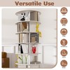 SKRAN 7-Tier 360° Spinning Shoe Rack Tower, Round Carousel, Spinning Shoe Display, Lazy Susan Storage Tower for Living Room Entryway Doorway - 4 of 4