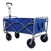 CAVINAS Collapsible Wagon Cart with Drink Holders, All-Terrain Shopping Cart with Wheels, Garden Wagon for Camping, Shopping - 4 of 4
