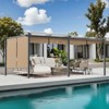 Aoodor Outdoor Pergola with Retractable Canopy, Aluminum Frame, 2 Pieces Patio Sun Shade Shelter for Backyard, Deck - 2 of 4
