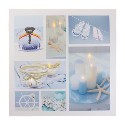 Northlight LED Lighted Beach Fun and Relaxation Canvas Wall Art 19.75"