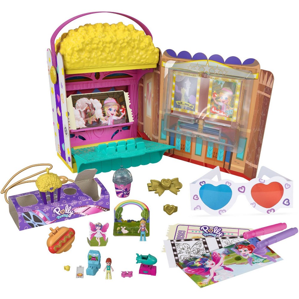 Polly Pocket - Un-Box-It Popcorn Box Playset - Multi