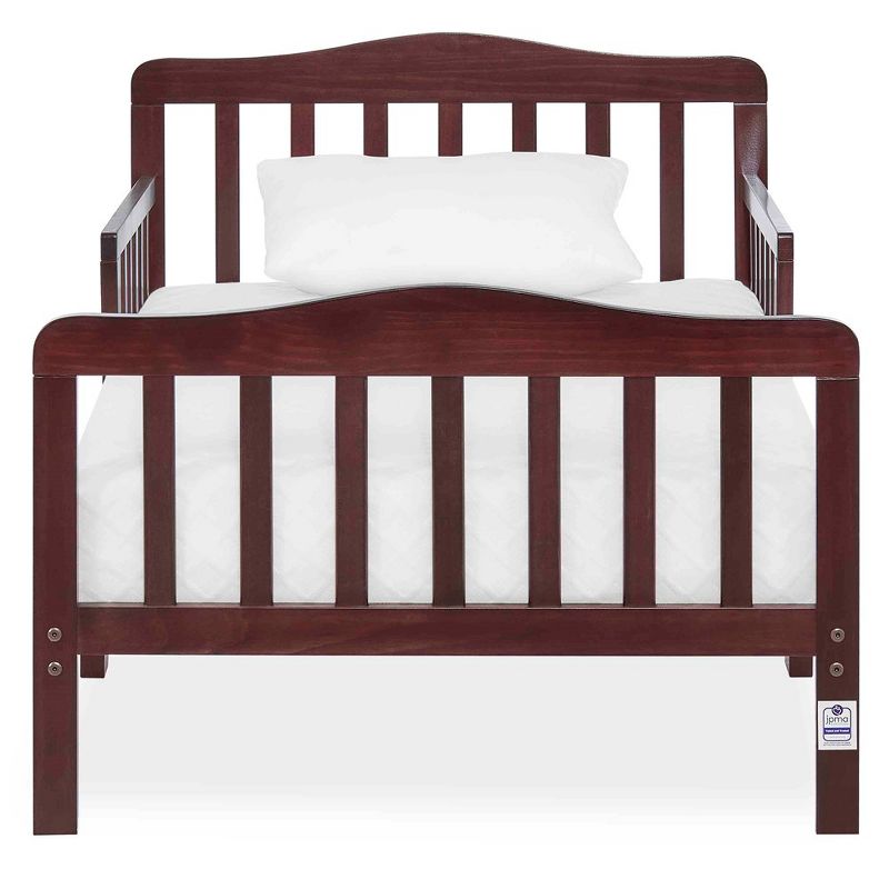 Dream On Me JPMA Certified  Memphis Classic Design Toddler Bed in Espresso, 3 of 10