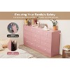 12 Drawer Dressers & Chests of Drawers, Wood Storage Drawer Dresser with Power Outlet - 4 of 4