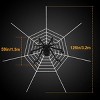 Syemin Decorative Holiday Scene Props Halloween Decorations Spider Outdoor Halloween Spider Mega Spider Scary Spider Outdoor, Black, 59"*59"*59" - 3 of 4