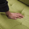 MAYEERTY 65¡± Modern Couch Loveseat Stylish Upholstered Sofa for Living Room£¬BGreen - 4 of 4