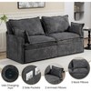 RISOKEYS 59.5 Inch Corduroy Sofa Bed - Convertible Sleeper Sofa with Side Storage for Living Room, Bedroom, Apartment - 4 of 4