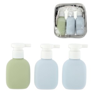 Unique Bargains Compact Plastic Travel Container Set 100ml 3 Pcs - 1 of 4
