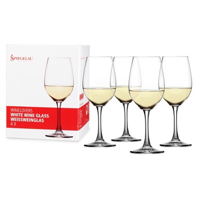 Spiegelau 13.4 oz Lead-Free Crystal White Wine Glasses Set of 4