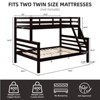 AZL1 Life Concept Beds Durable and Secure Twin over Twin Bunk Bed High Guardrail Durable Construction for Kids Room, Espresso, 79.53"*58.66"*61.81" - 3 of 4