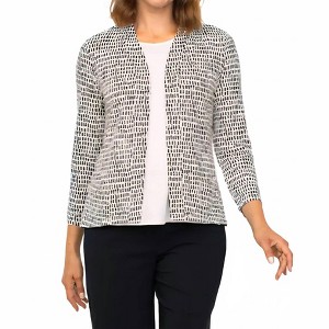 Women's Core Travel Shirred Vack Open Front Jacket - habitat S - 1 of 3