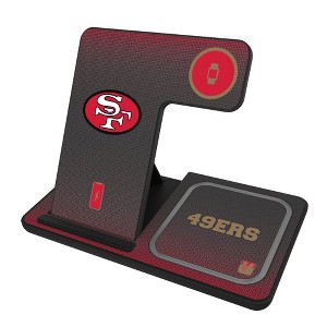 Keyscaper San Francisco 49ers Historic Collection Linen 15-Watt 3 in 1 Charging Station - 1 of 4