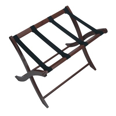 Photo 1 of Scarlett Luggage Rack In Walnut Brown - Winsome