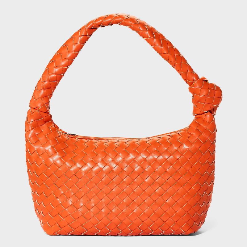 Woven Slouchy Shoulder Handbag - A New Day™, 1 of 9