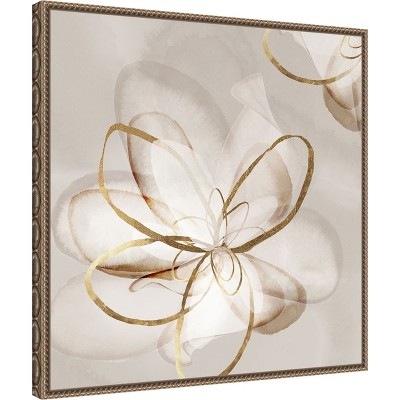 Eva Watts Abstract Floral Canvas Print with Bronze Frame, 22 x 22-in.
