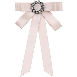 INSPIRE CHIC Women's Elegant Pre-tied Rhinestone Fashion Bow Ties - 1 of 4