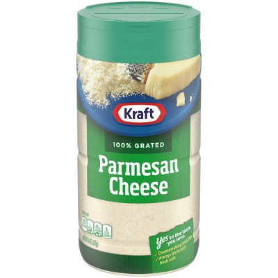 Kraft 100% Grated Parmesan Cheese 8 Oz 