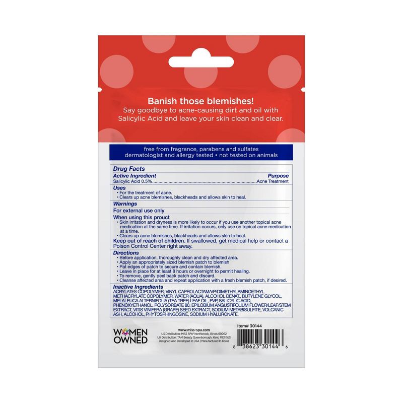 Miss Spa Clear Blemish Patches - 4pk/0.21 oz, 3 of 5