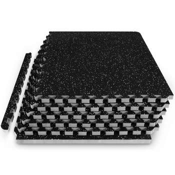 ProsourceFit Rubber Top Exercise Puzzle Mat, 3/4-in