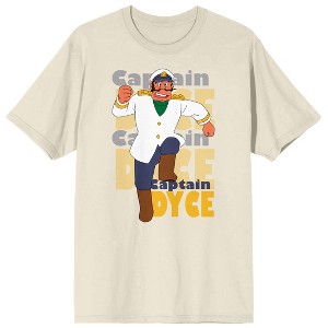 Future Boy Conan Captain Dyce Crew Neck Short Sleeve Natural Ground Men's T-shirt - 1 of 3