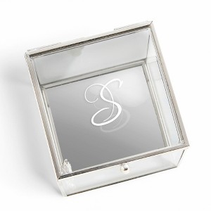 Personalization Mall Classic Celebrations Personalized Glass Jewelry Box - 1 of 2