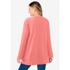 Woman Within High Pile Fleece Sweatshirt - 3 of 4