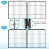 FDW Dog Playpen Pet Dog Fence 2-32 Panels  24/32/40"H Metal Dog Pen Outdoor Exercise Pen with Doors for Large/Medium /Small Dogs for RV,Camping,Yard - 3 of 4