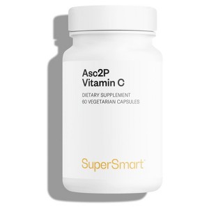 SuperSmart Asc2P Vitamin C 500mg per Day - Advanced Vitamin C - Magnesium Ascorbyl Phosphate | Non-GMO & Gluten Free - 60 Vegetarian Capsules - 1 of 1