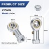 Unique Bargains Self-Lubricating Steel Durable Corrosion-Resistant Rod End Bearing - 3 of 4
