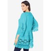 Roaman's Lace Illusion Blouse - 3 of 4