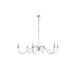 Elegant Lighting Rohan 54 inch chandelier in Polished Nickel - 1 of 4