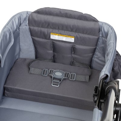 Ultra Gray Double Tandem Stand-on Stroller Wagon