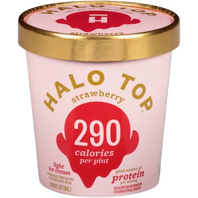 Halo Top Strawberry Ice Cream - 16oz