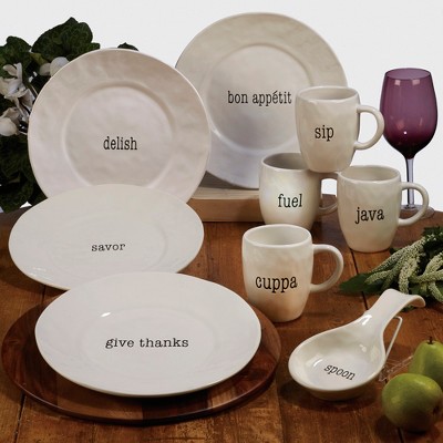 Certified International It's Just Words Dinnerware Collection