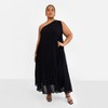 Rebdolls Women's Desiree Chiffon Pleated One Shoulder Maxi Shift Dress - 2 of 4