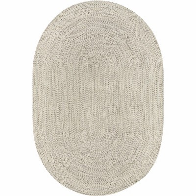 Hauteloom Beige Braided Faux Jute Rug