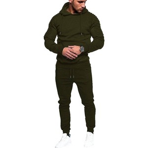 COOFANDY Men's 2 Piece Hooded Sweatsuit Tracksuit Set - 1 of 4