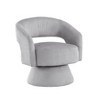 NixBex Modern Swivel Accent Chair Soft Corduroy Plush Seating Living Room Chair Comfy Chair Armchair for Bedroom, Reading Room - 3 of 4